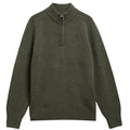 Barbour Newtown Half Zip Striktrøje Mørkegrøn