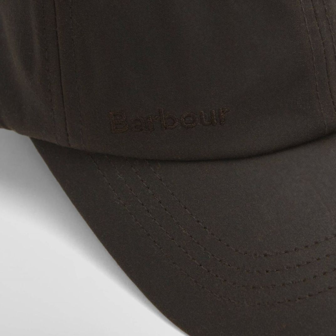 Barbour vokset kasket brun