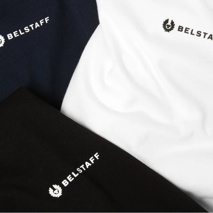 Belstaff 3-pak T-shirt Hvid/Sort/Navy