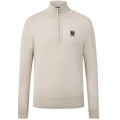 Belstaff Colden Merino Quarter Zip Sweater Beige