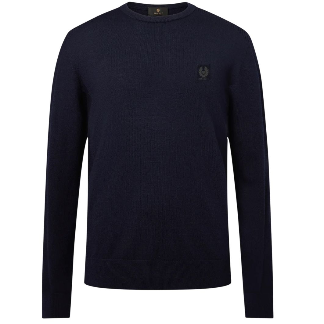 Belstaff Colden Merino Sweater Marineblå