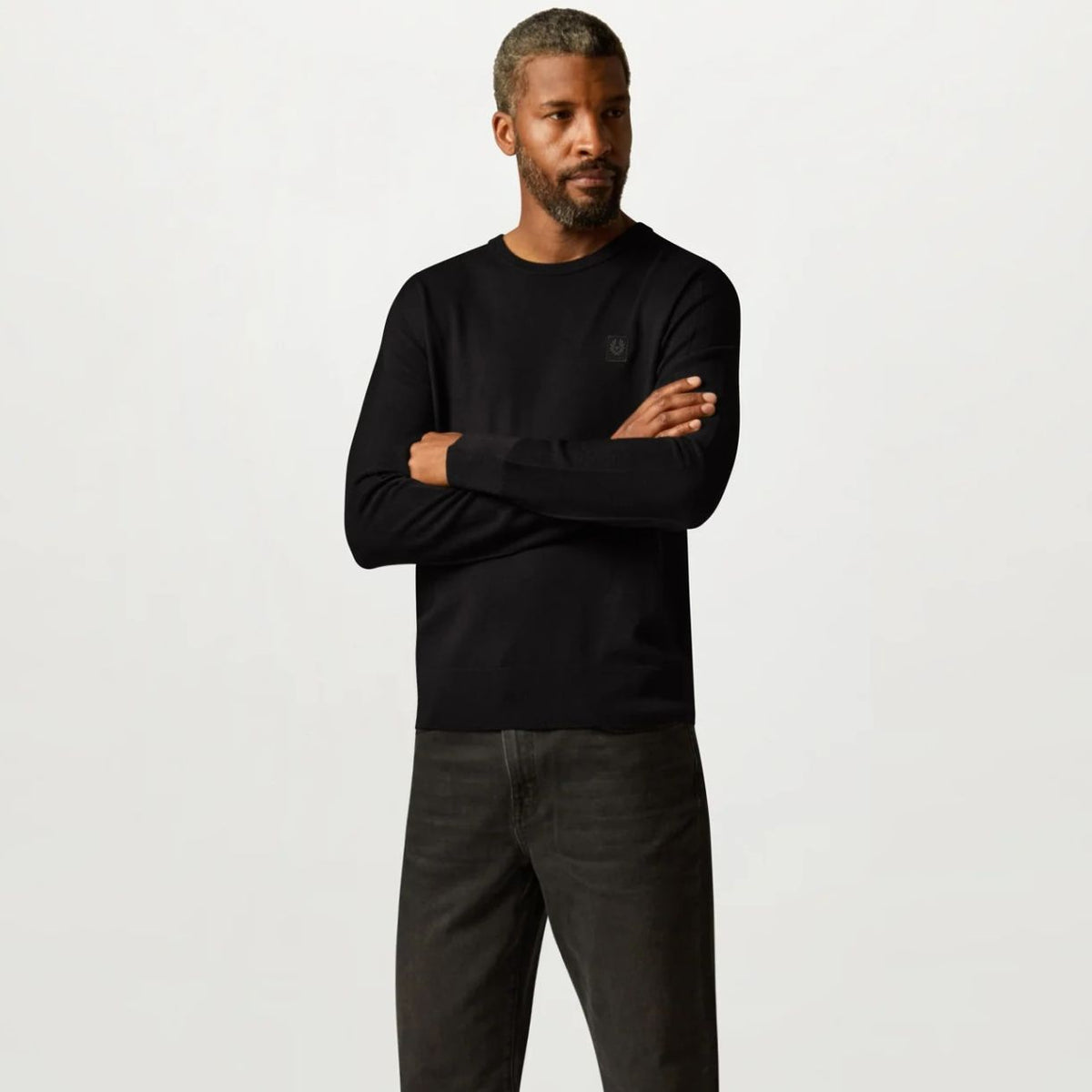 Belstaff Colden Merino Sweater Sort