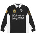 Billionaire Boys Club Script Panelled Rugby Langærmet Polo Sort