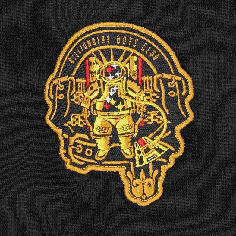 Billionaire Boys Club Script Panelled Rugby Langærmet Polo Sort