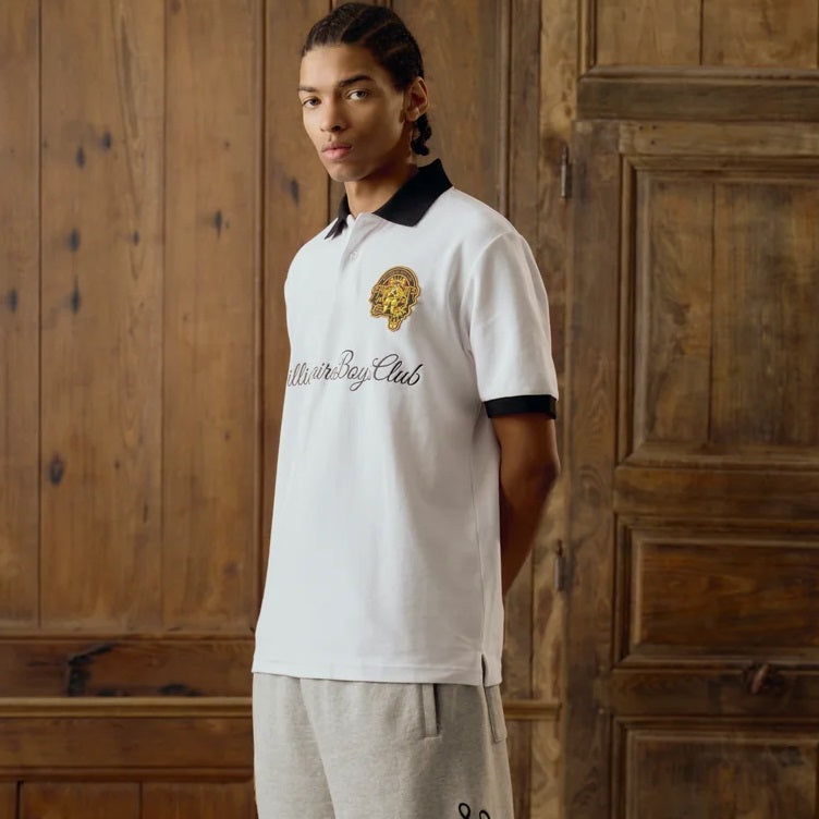 Billionaire Boys Club Script Patch Polo Hvid