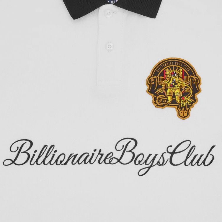 Billionaire Boys Club Script Patch Polo Hvid