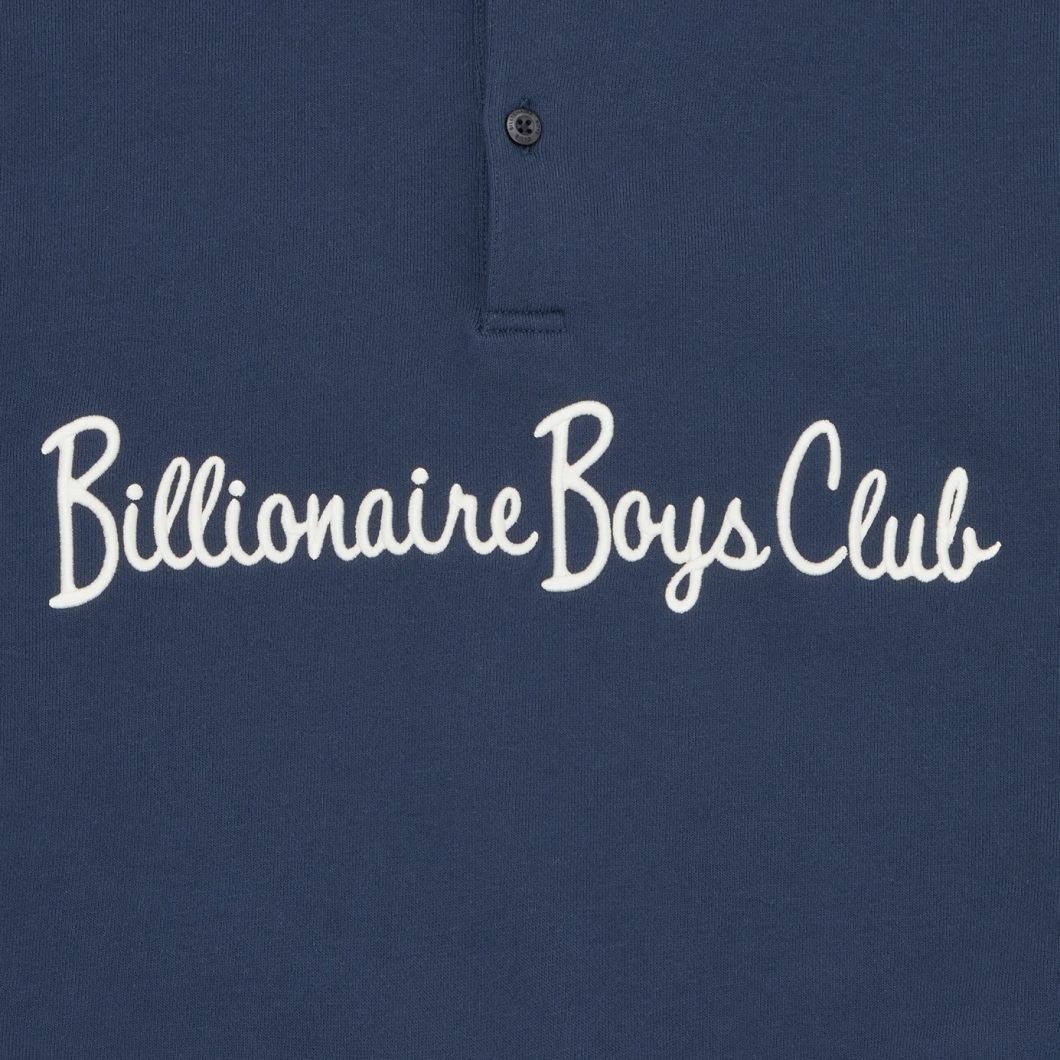 Billionaire Boys Club Signature-trøje med krave marineblå