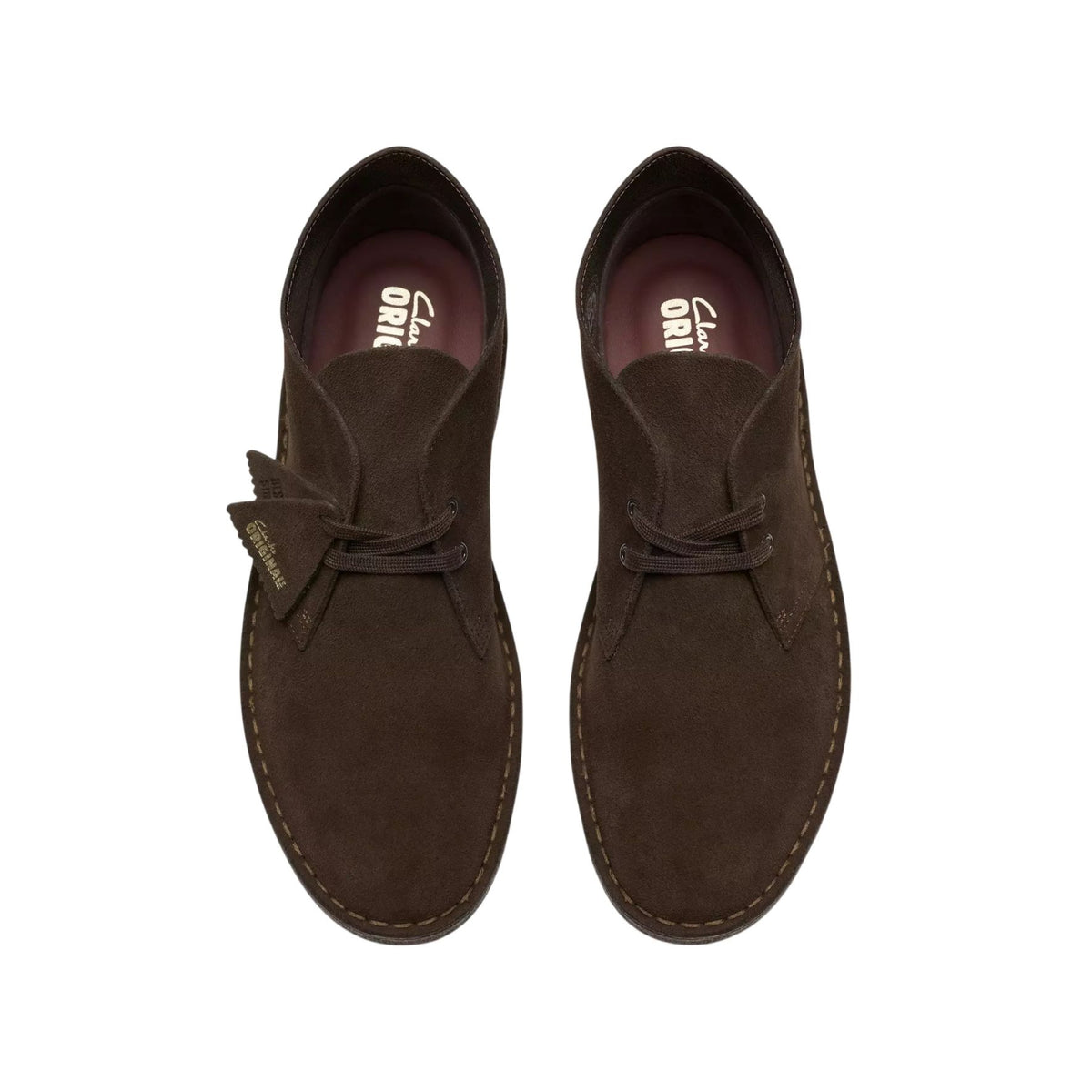 Clarks Suede Desert Boot Brun