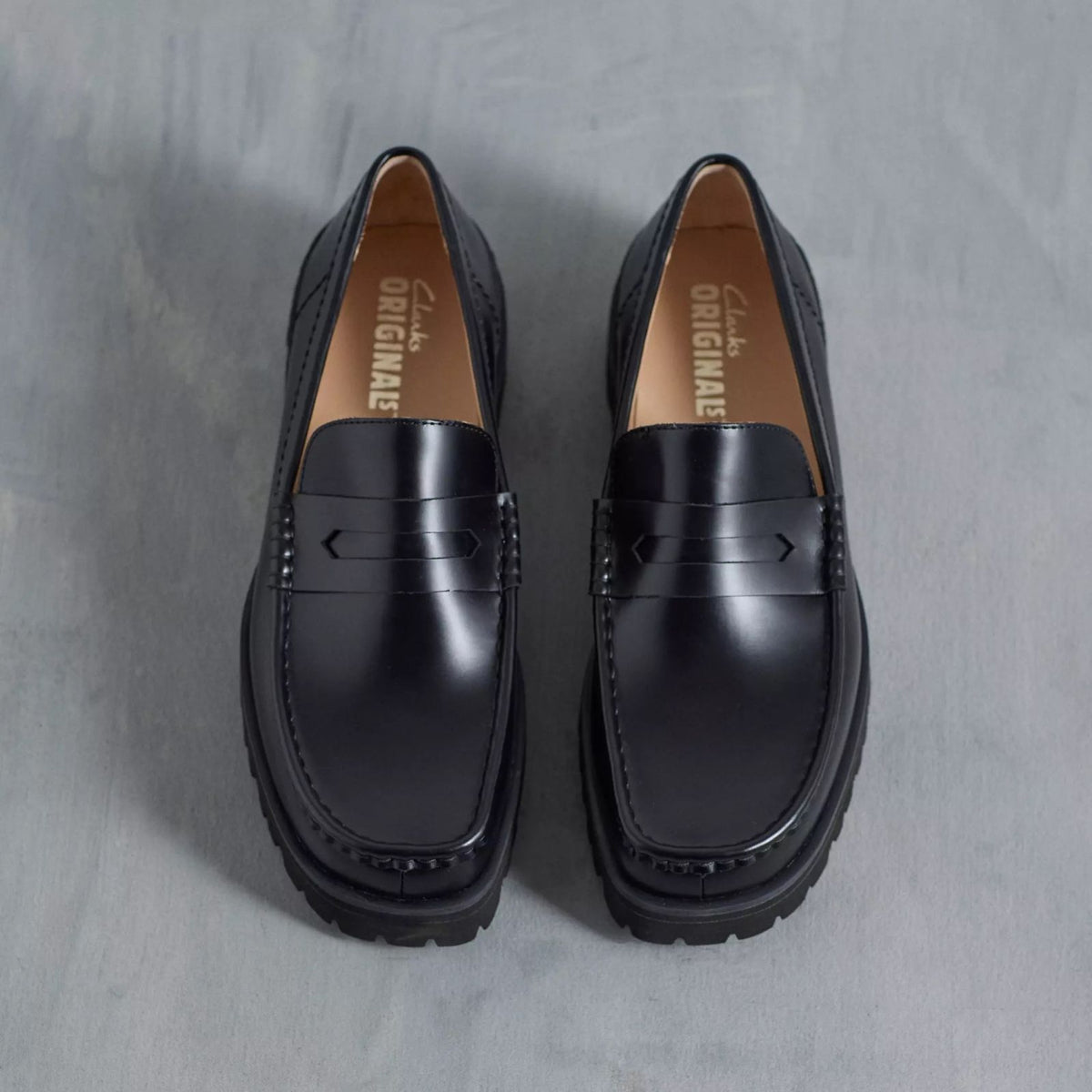 Clarks Yukoner Penny Loafers Sort