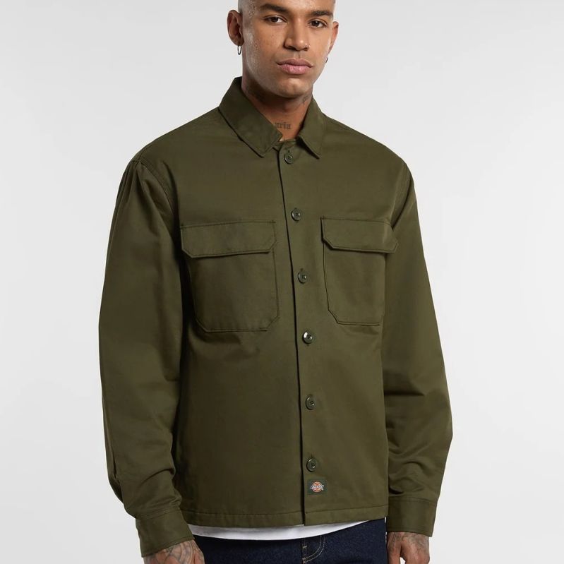 Dickies 247 Shacket Skjorte Mørkegrøn