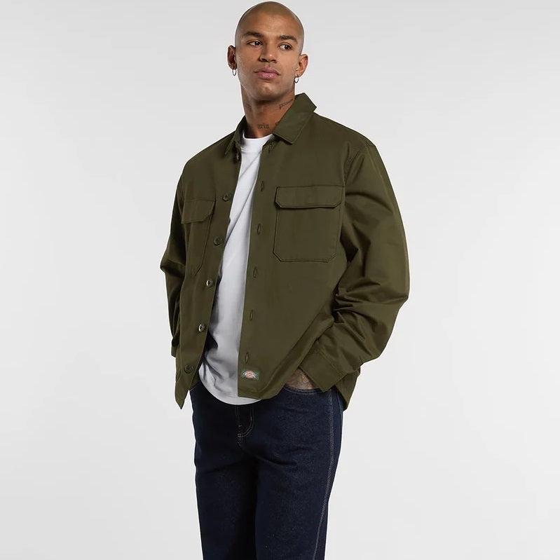 Dickies 247 Shacket Skjorte Mørkegrøn