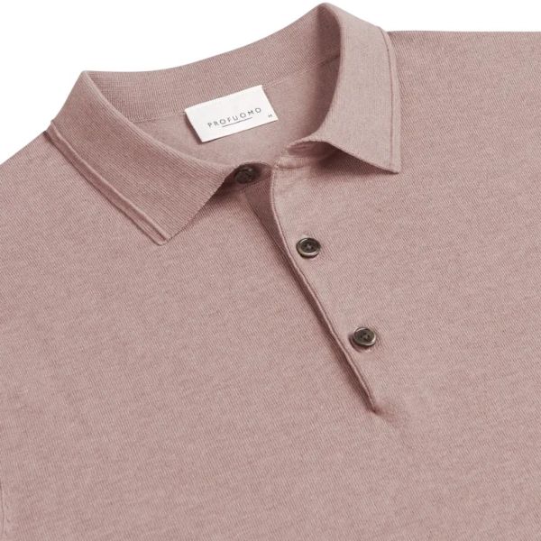 Profuomo Luxury Basic Polo Pink