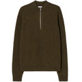 Filippa K uld-halv-lynlås-sweater mørkegrøn