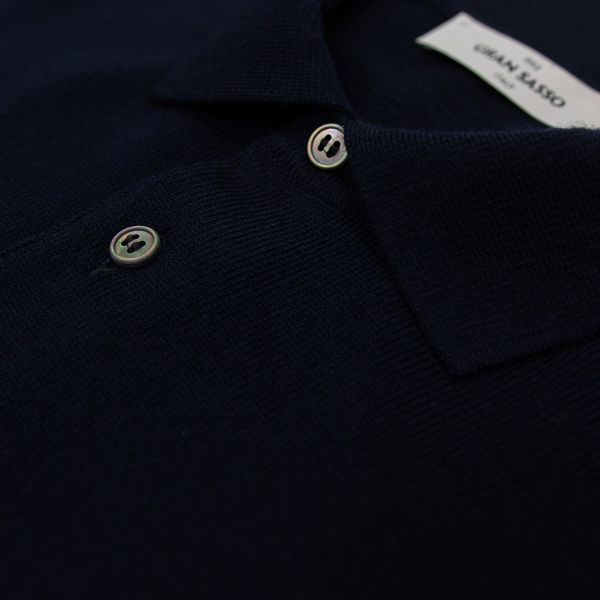 Gran Sasso Tennis Polo Sweater Marineblå