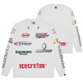 Icecream Pit Crew langærmet T-shirt Hvid