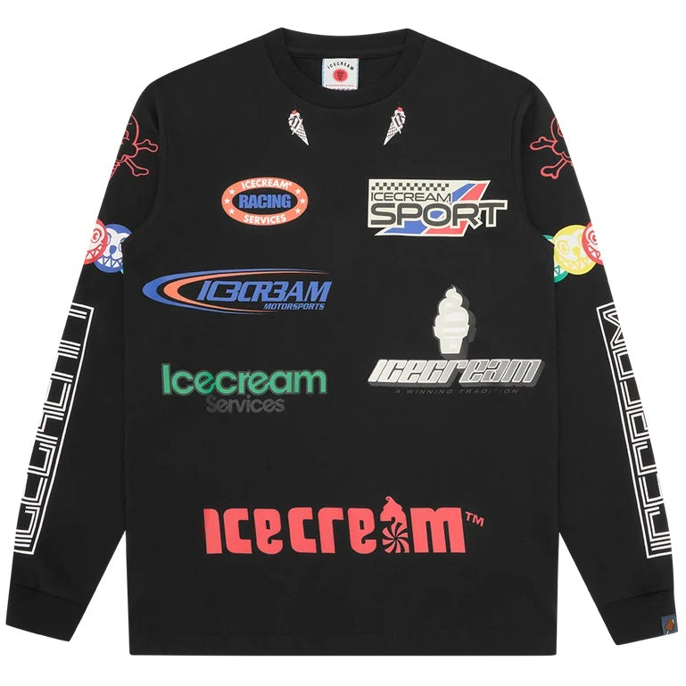 Icecream Pit Crew langærmet T-shirt sort