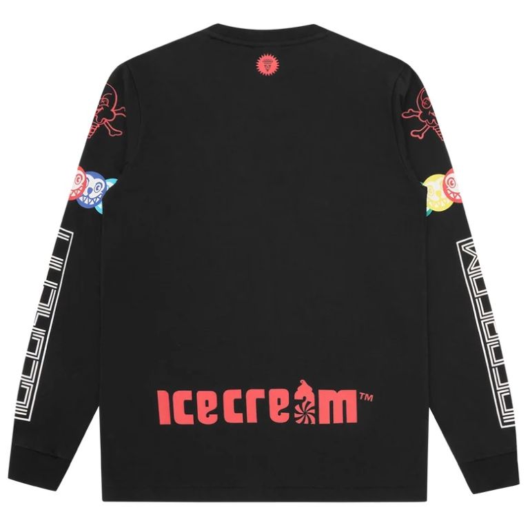 Icecream Pit Crew langærmet T-shirt sort