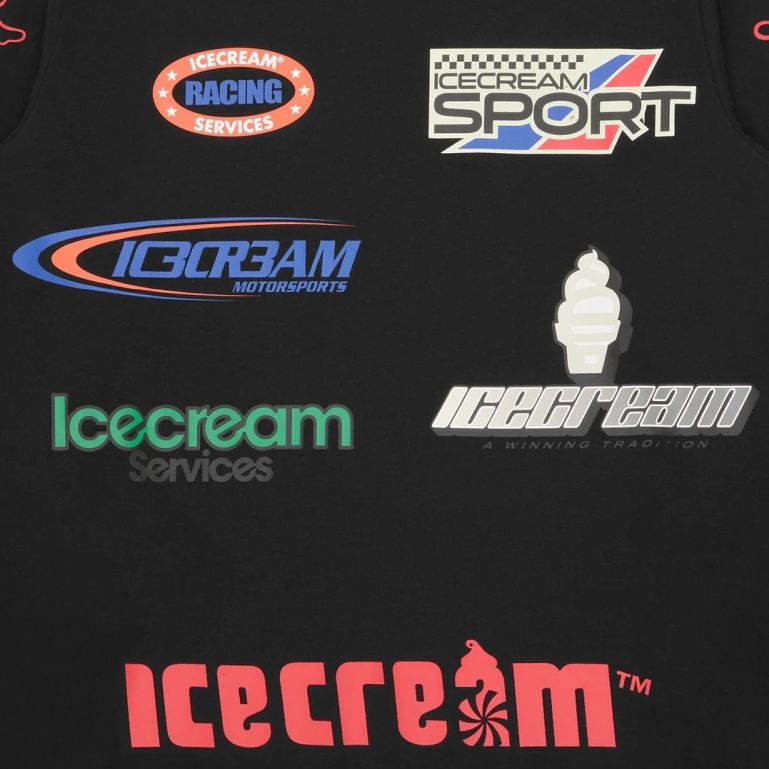 Icecream Pit Crew langærmet T-shirt sort