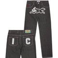 Icecream Ripstop Running Dog Double Scoop Jeans Sort