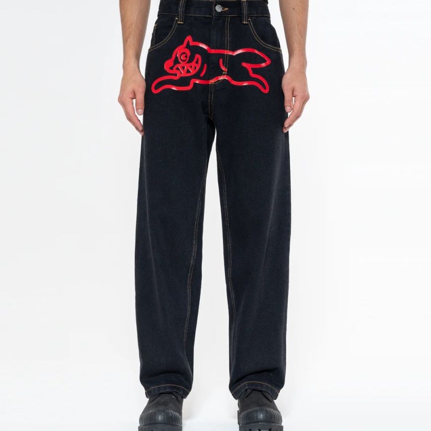 Icecream Running Dog Double Scoop Jeans Sort