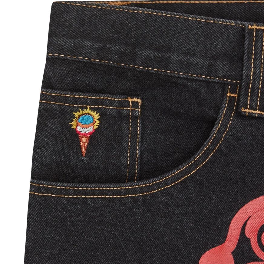 Icecream Running Dog Double Scoop Jeans Sort