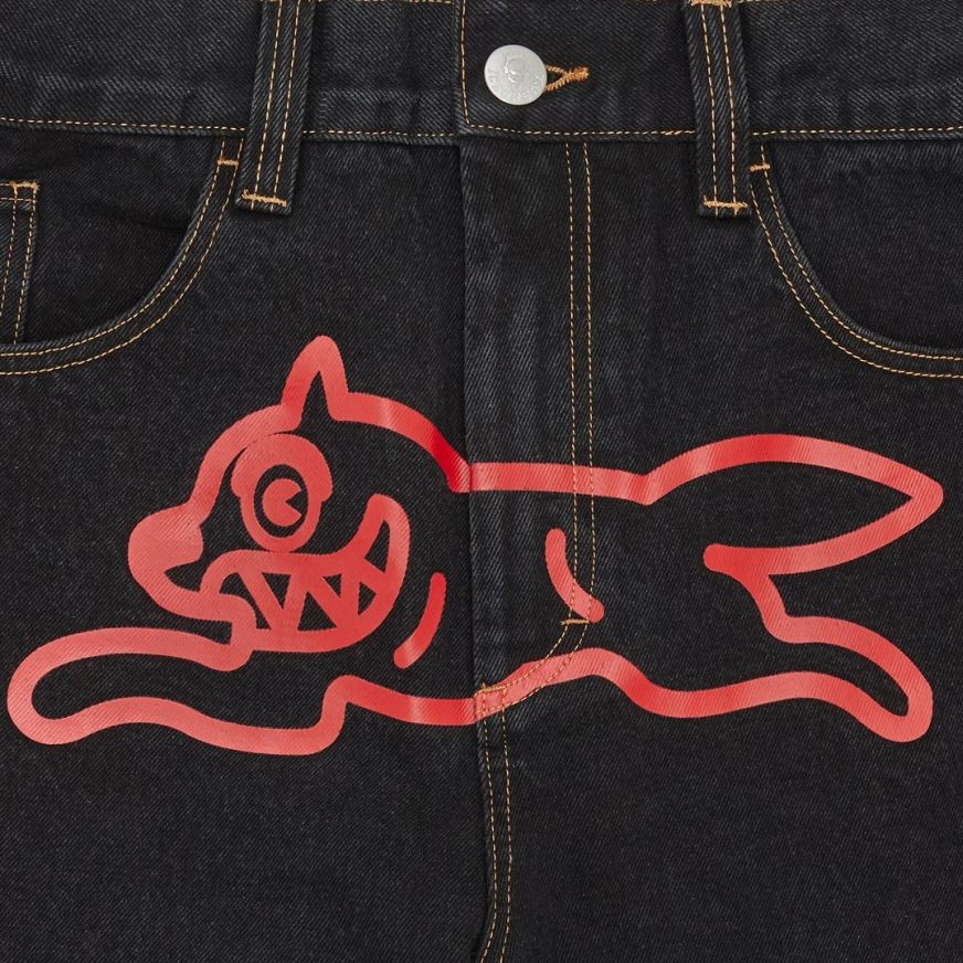 Icecream Running Dog Double Scoop Jeans Sort