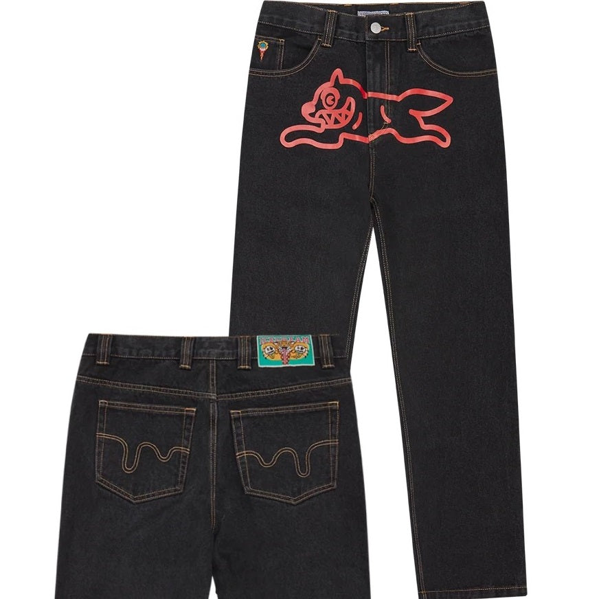 Icecream Running Dog Double Scoop Jeans Sort