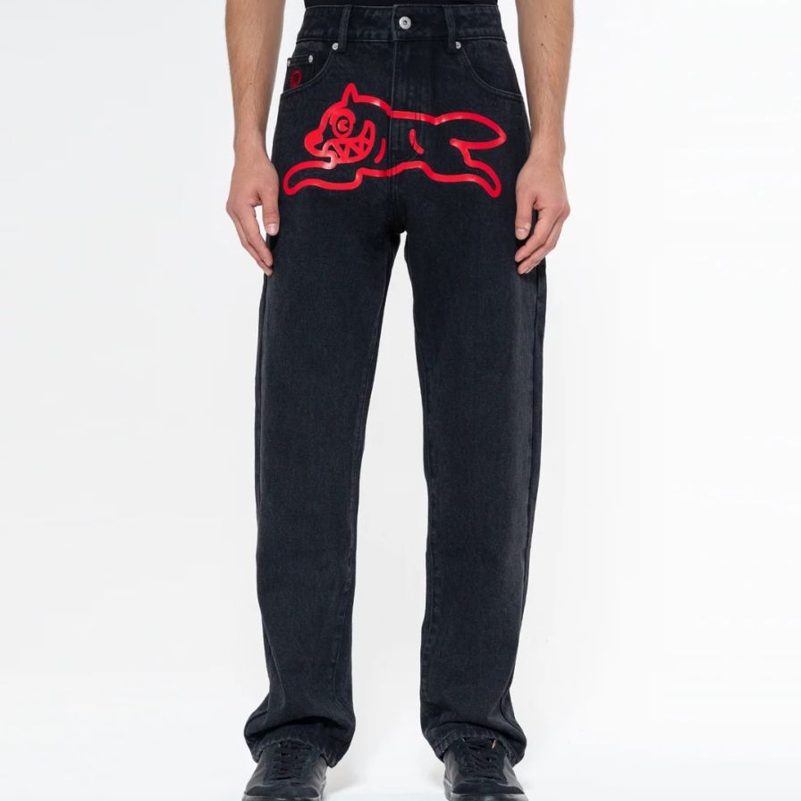 Icecream Running Dog Jeans Sort