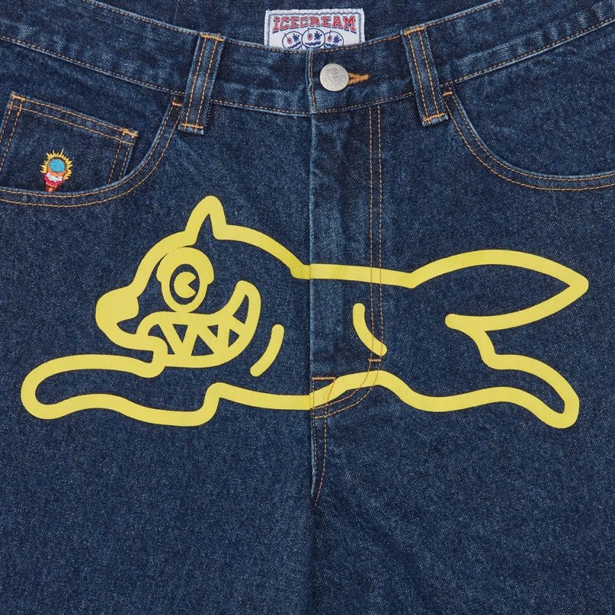 Icecream Running Dog Triple Scoop Jeans Mørkeblå