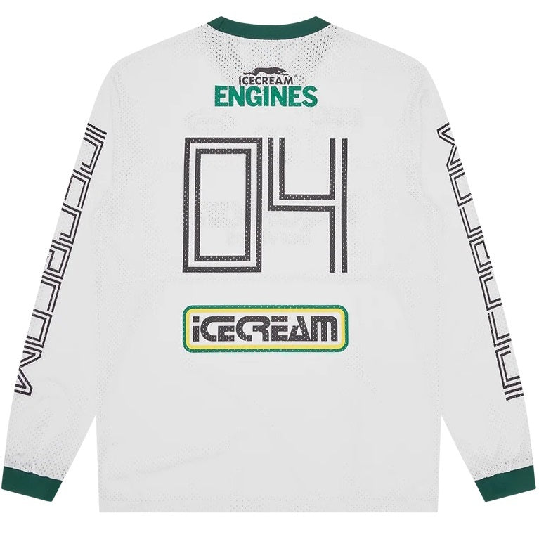 Icecream Services Mesh Langærmet T-shirt Hvid