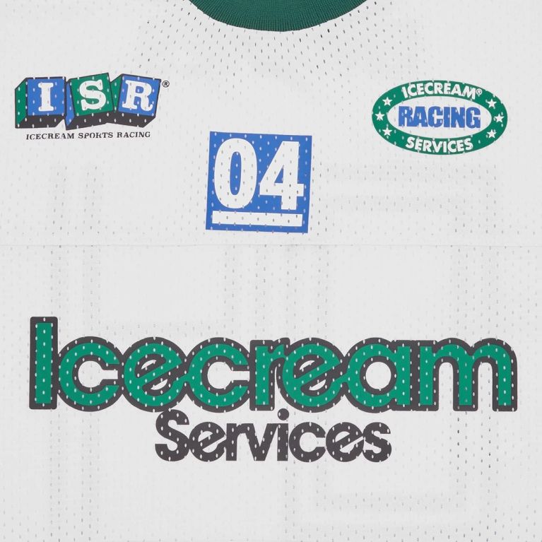 Icecream Services Mesh Langærmet T-shirt Hvid