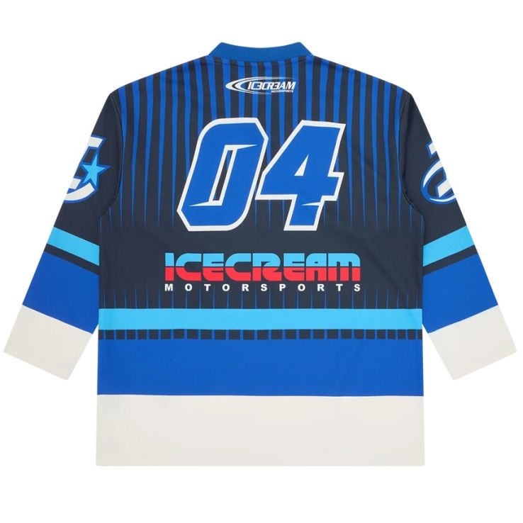 Icecream Speedway Hockey langærmet T-shirt marineblå