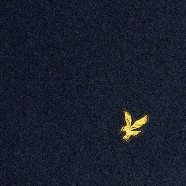 Lyle & Scott striktrøje med børstet overflade marineblå