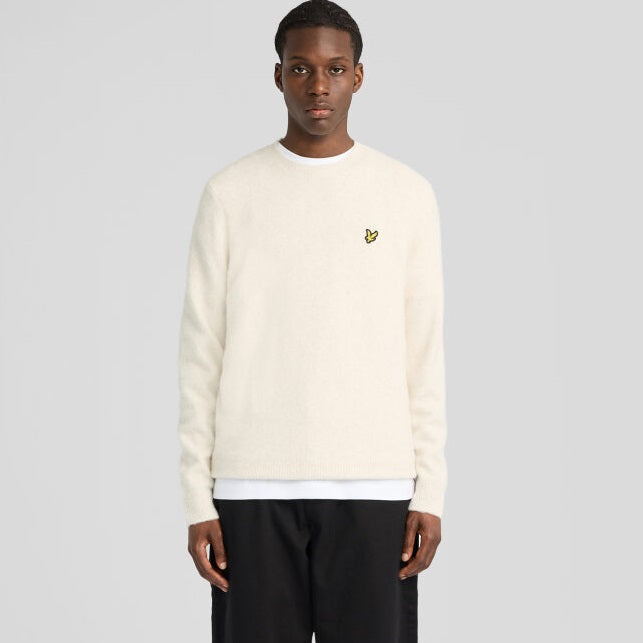 Lyle & Scott børstet sweater off-white
