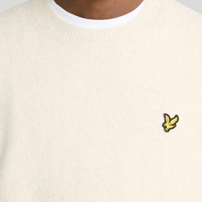 Lyle & Scott børstet sweater off-white