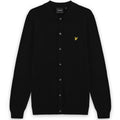 Lyle & Scott Cotton Merino Strikket Skjorte Sort