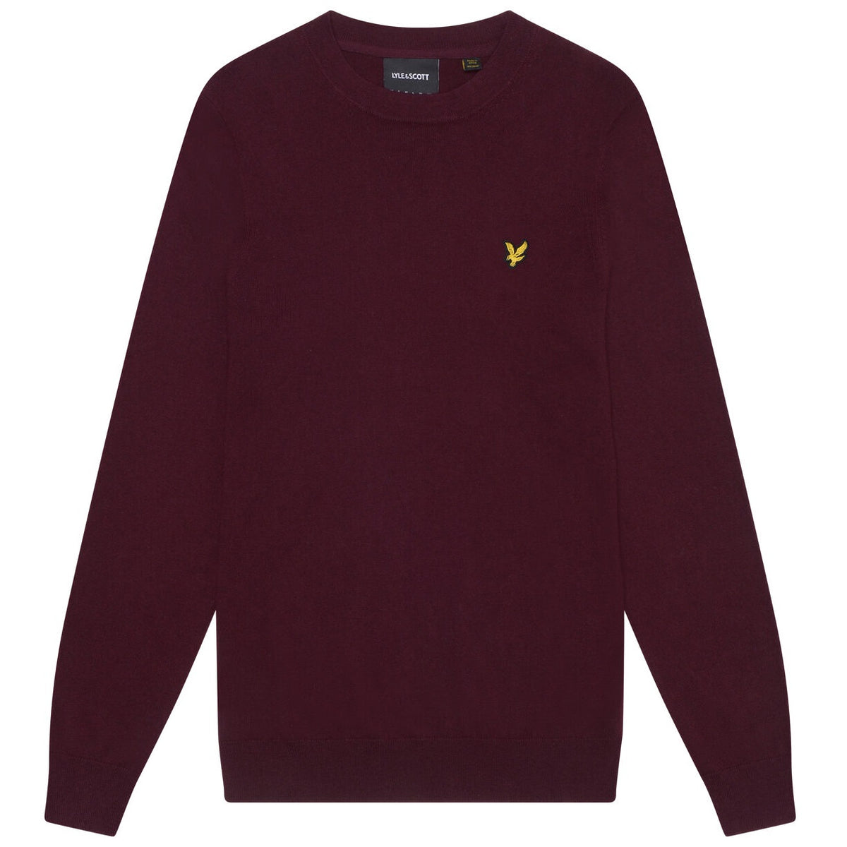 Lyle & Scott Cotton Merino Sweater Bordeaux