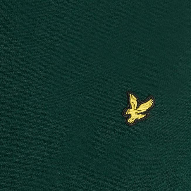 Lyle & Scott Cotton Merino Sweater Mørkegrøn