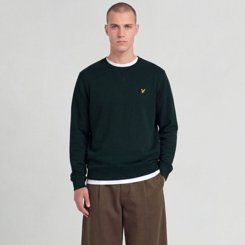 Lyle & Scott Crewneck Sweater Mørkegrøn
