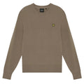 Lyle & Scott Afslappet Striktrøje med Ribkant Brun