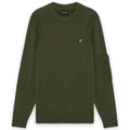 Lyle & Scott Rib Insert Sweater Mørkegrøn