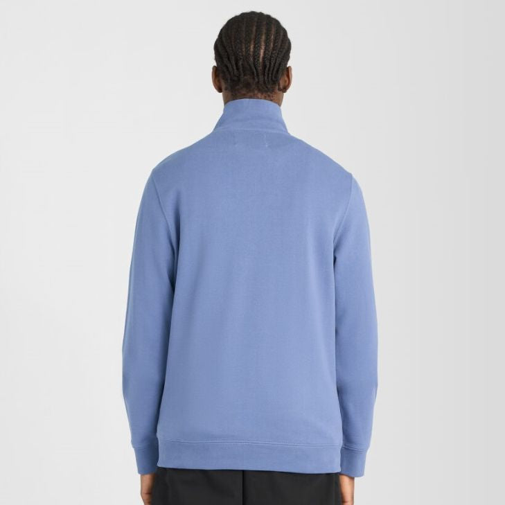 Lyle & Scott Superfine Quarter Zip Sweater Blå