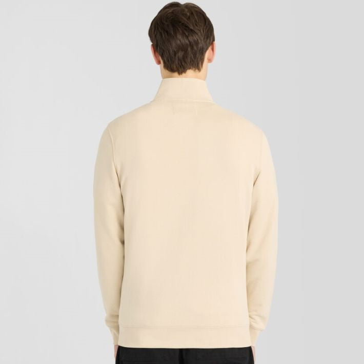 Lyle & Scott Superfine Quarter Zip Sweater Lysegrå