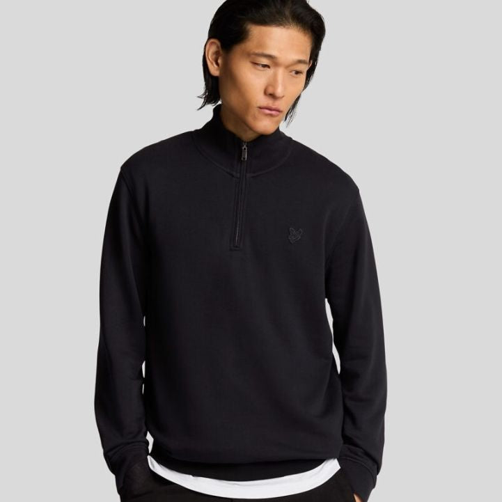 Lyle & Scott Superfine Quarter Zip Sweater Sort