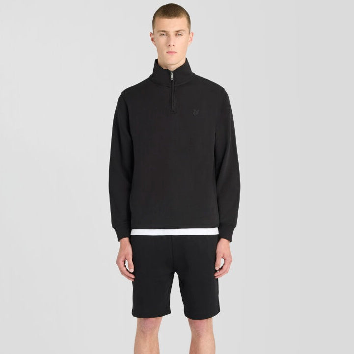 Lyle & Scott Superfine Quarter Zip Sweater Sort