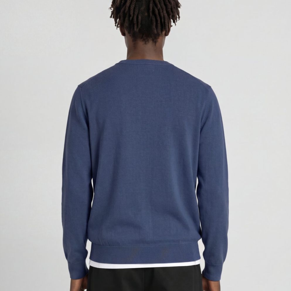 Lyle & Scott Tonal Superfine Sweater Blå