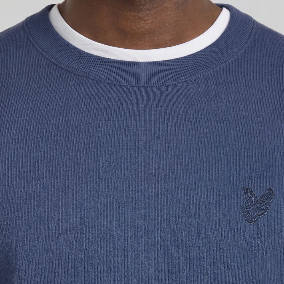 Lyle & Scott Tonal Superfine Sweater Blå