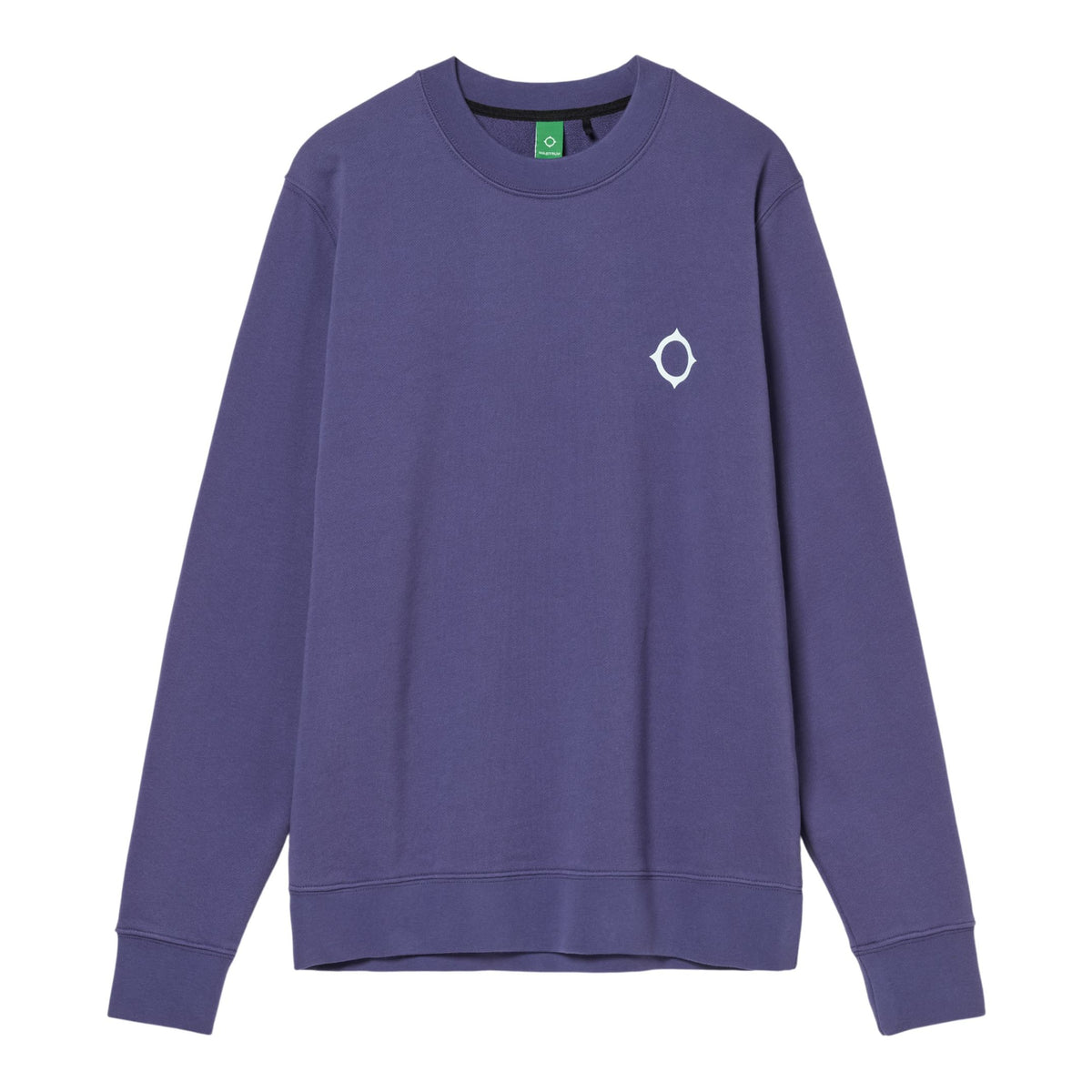 Ma.Strum Aster rygprint sweater blå