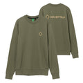 Ma.Strum Aster Back Print Sweater Mørkegrøn