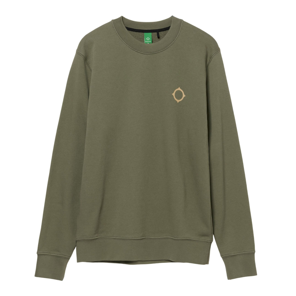 Ma.Strum Aster Back Print Sweater Mørkegrøn